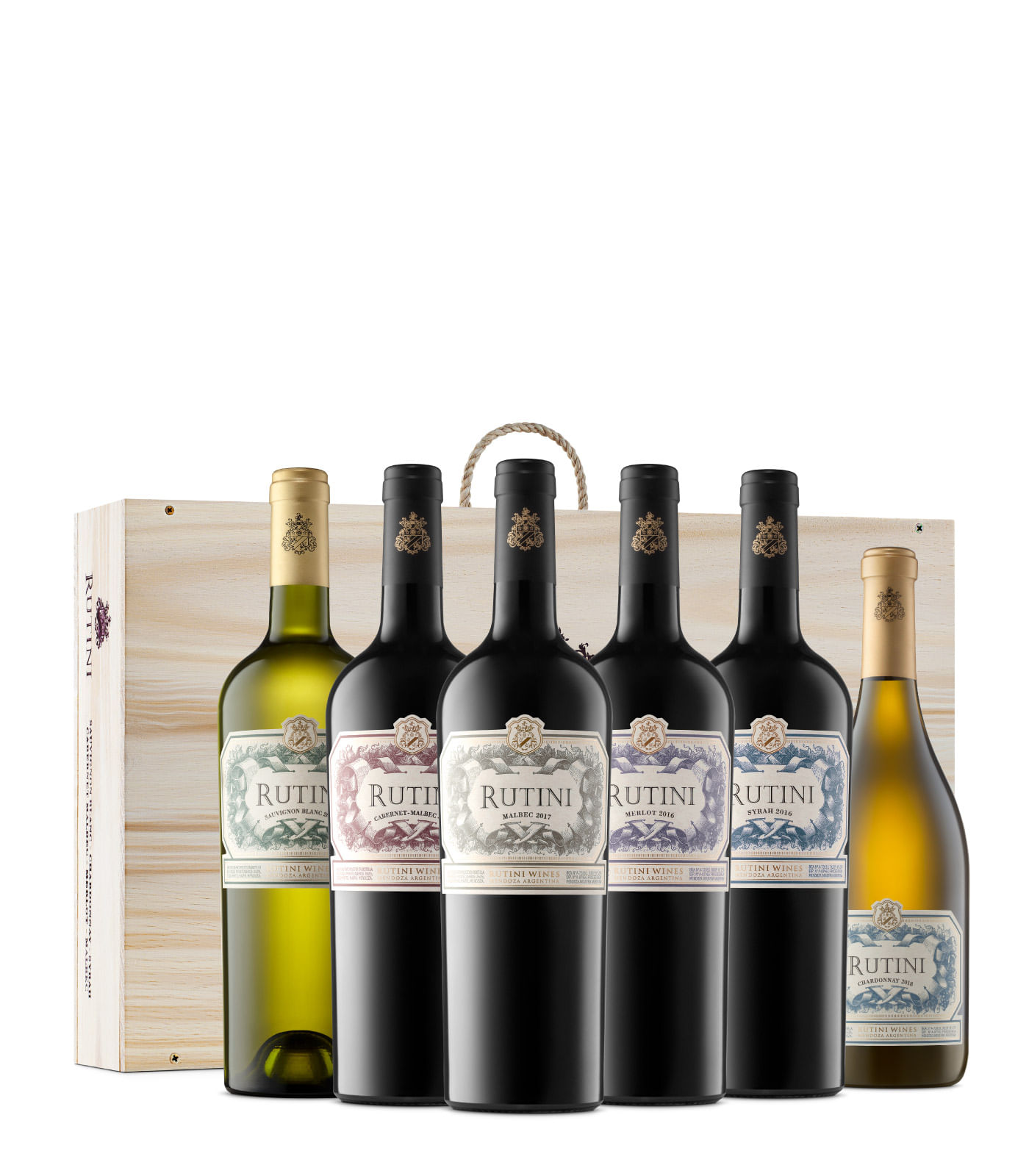 Cajon-Madera-Rutini-Sauvignon-Blanc-Chardonnay-Syrah-Cabernet-Malbec-Merlot-Malbec-x6--Botellas---Cajon-